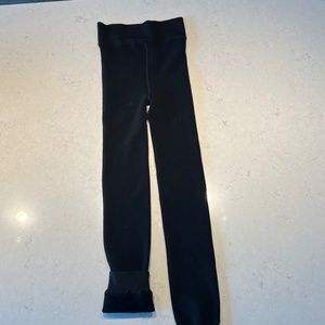 Womens Fleece Lined Legging. S/M.